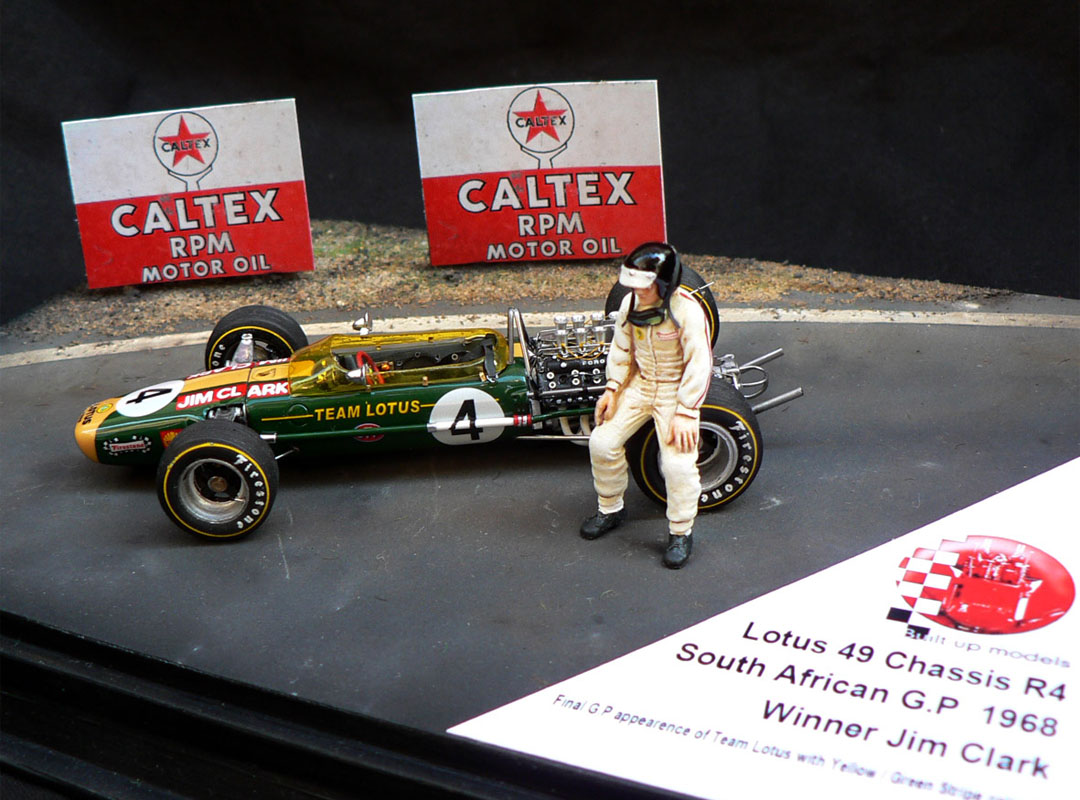 Built Up Models 1/43 Lotus 49 South African GP 1968 J.Clark